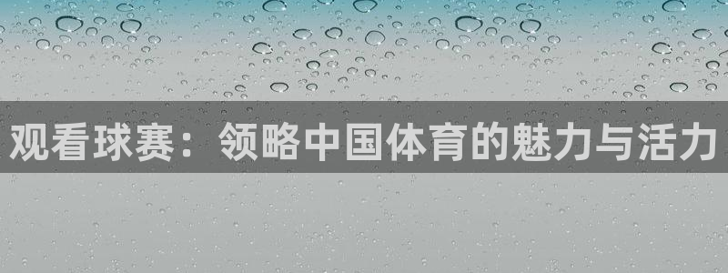  k1体育网站打不开怎么办：观看球赛：领略中国体育的魅力与活力